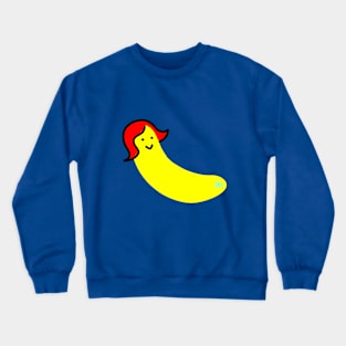 Cute Banana Girl Super Kawaii Crewneck Sweatshirt